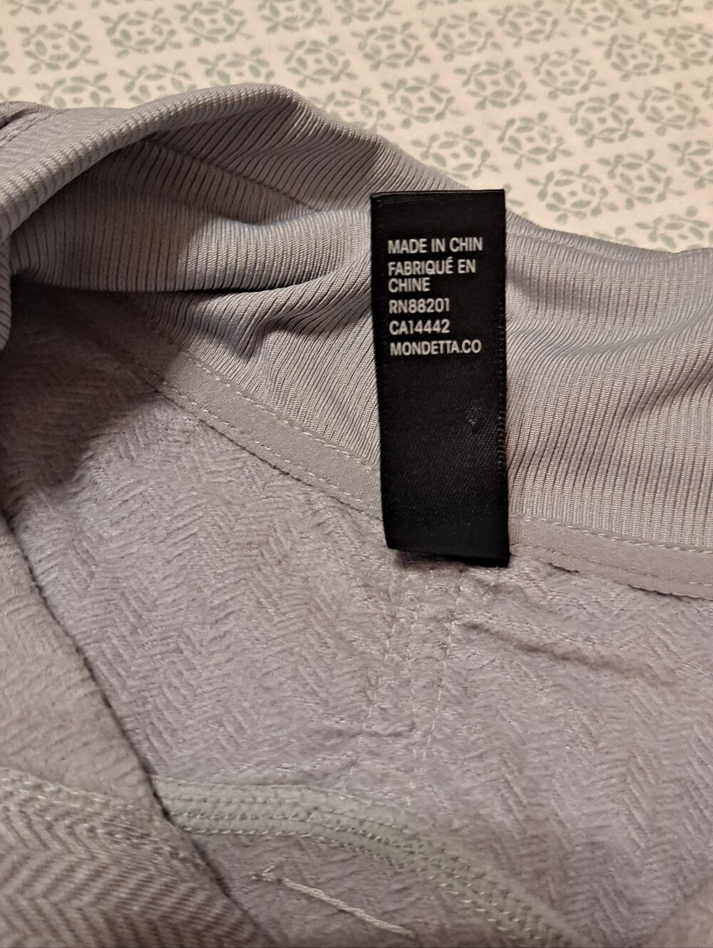 Mondetta Womens  Light Lavender Quarter-Zip Pullover Sz L - Picture 5 of 8